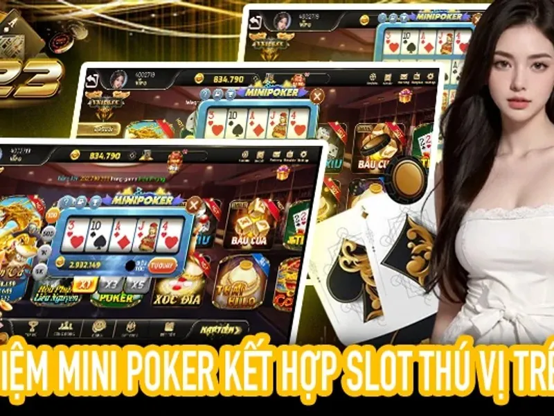 Người chơi Poker đang phân tích chiến lược trên bàn tại hit club